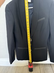 Vintage Chantal Thomass Paris Black Suit Jacket w/ Mother of Pearl buttons Size8