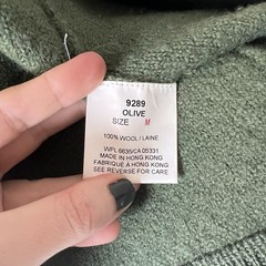 Vintage Woolrich 80s/90s Olive Green 100% Wool Button-Up Vest 🐑🍃
