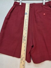 Vintage Tail High Waisted Trouser Shorts Red Check Preppy Retro Golf (4)