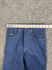 Vintage 80’s Levi’s 716 Saddleman Student Jeans 26×30 Rinsed Denim NOS