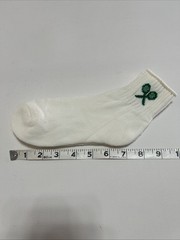 VTG Socks Women’s 8-11 Tennis 80s 90s White Green NOS USA Made