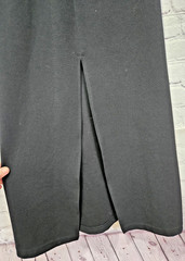 All That Jazz Vtg Dress 90s Y2K Maxi Black Lace Cutout Stretch Bodycon Textured