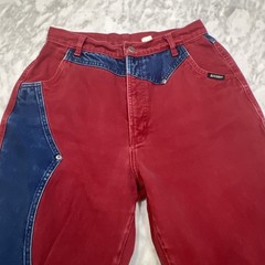 Vintage Rockies Western 2 Tone Jeans Pants Women 32/13 36 Inseam Western Cowgirl
