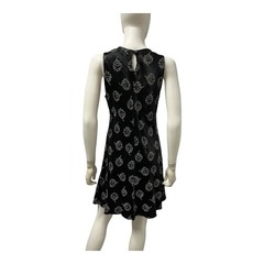 Vintage Y2K All That Jazz Dress Juniors 13/14 Black Satin Sleeveless Grunge