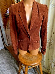 VTG 70’s CHANGING SCENE RUSTY BROWN CORDUROY W/ POCKETS BLAZER JACKET SZ 5 (S)