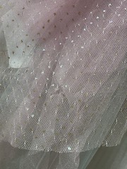 Vintage 1980’s Loralie Original Fairy Glam Rock Party Dress Lace Sequin Tiered