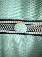 Mod Vintage 1960’s Sky Blue Polyester Knit Dress Size 13 / 14