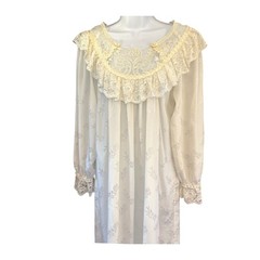 Vintage Laura Adams Nightgown Coquette Victorian Romantic