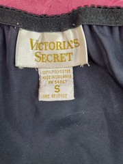 Vintage 1970s Victoria Secret Gold Label Black Granny Panties Size S Satin Lace