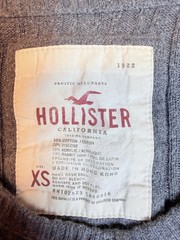 VTG Y2K Hollister Cable Knit Henley Gray Sweater Women’s Sz XS Bella Swan Elena