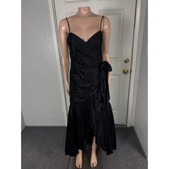 Vintage 80s TD4 Eletra Women’s Dress 9/10 Prom Formal Evening Lace P28
