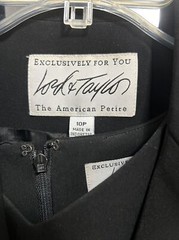 Lord & Taylor Vintage Size 10P Black 2 Piece Jacket Dress Fully lined EUC