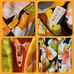 VTG 60s 70s ALICE POLYNESIAN HAWAII Dress Muumuu NEON Day Glow TIKI PSYCHEDELIC