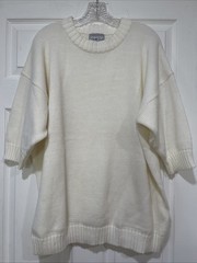 Vtg Venezia Sportswear Off White Women’s Sweater One Sz Fits All Oversized