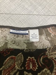 VTG 90s Y2K Croft & Barrow Paisley Midi Skirt Size 6 Rayon Whimsigoth Boho Fairy