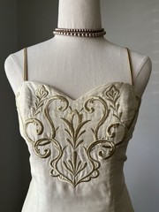 Vintage MARIANA HARDWICK vintage embroidered mini cocktail dress – size 8