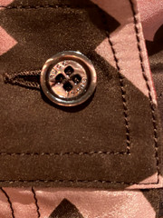 GUCCI – Silk Pussy Bow Blouse Cruise 2005 – Monogram Print – IT40 / US S