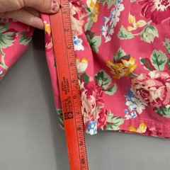 Vtg 90s Liz Claiborne Lizsport Floral Shorts Sz 8 Pink Rose High Waisted Pleated