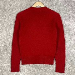 Vintage Lord & Taylor The Boys Shop Red Wool Blend Crewneck Sweater Size 16