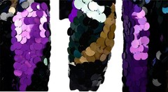 SPECTACULAR VINTAGE 2008 MIU MIU BY PRADA PALETTES SEQUIN BOMBER JACKET NOS
