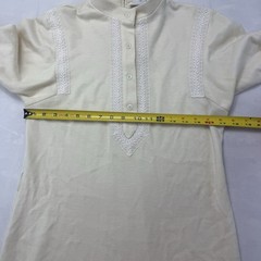 Vintage Butte Knit Sweater Dress Womens Small Cream Long Sleeve Lace Trim