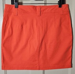 VTG United Colors of Benetton Gorpcore Skirt 33.5″ Waist Coral Cargo Pockets