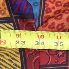 Winlar Vintage Color Block Animal Print Kaftan Moomoo One Size