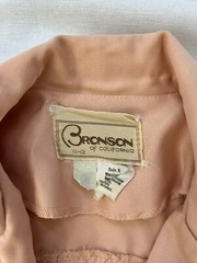 VINTAGE 70s Blazer Skirt SET Size XS/Small Stretch Pockets Peachy Pink Amazing!