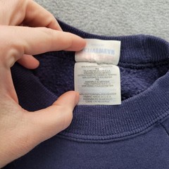 Vintage Hanes Activewear Navy Blue Country Farm Graphic Sweatshirt XL USA Fabric