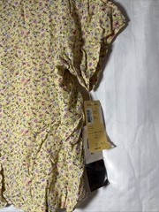 Vintage 80s Carol Anderson Yellow Floral TOP AND DRESS Made in USA NEW XL 2i