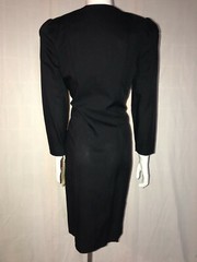 NWT VTG TAURUS NITES Formal Cocktail Evening Black Dress Beaded Size 10 Petite