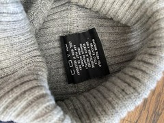 Vintage Polo Jeans Co Ralph Lauren Sweater Women’s Large Gray Ribbed TurtleNeck