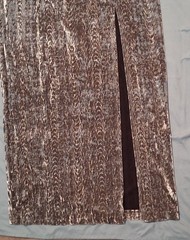 90’s Vtg Metallic Velvet Burnout Dress Gown Maxi Fairy Boho Bride Goth Y2K