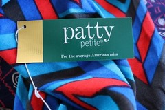 Rare Vintage Deadstock With Tag 1970’s “Patty Petite” Acetate Dress Size 8-10