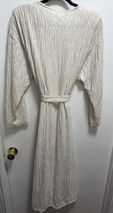 Vtg Lucie Ann II Robe Shimmer Ivory Peignoir Gown & Robe Lace 1990’s See Pics Sz