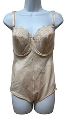 Vintage Adonna #0782 Nylon Bodysuit Bra Girdle 38D Pin Up Made in USA