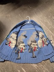 Rare Vintage Wool Wolf Sweater Mary Maxim?