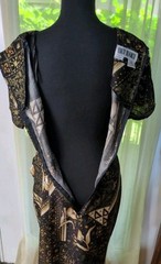 Vintage Coco Bianco Faux Wrap Dress Multicolor Abstract Floral Women’s 12