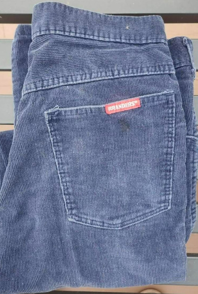 Vintage Wrangler Branders Corduroy Pants Womens 30×28 Blue Straight Leg 90s