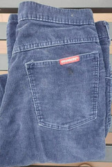 Vintage Wrangler Branders Corduroy Pants Womens 30×28 Blue Straight Leg 90s