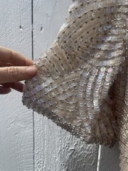 Vintage Swee Lo Blouse Wms M 80s Silk Sequin Beaded Top Deadstock