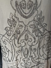 Authentic 1920s Beaded Silk Chiffon Dress – Art Deco With Double Sided Beading