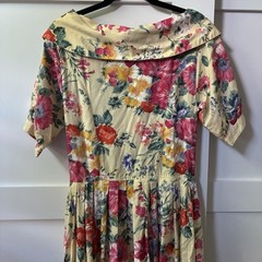 Vintage rene derhy, S, floral print women’s dress