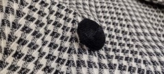 Neiman Marcus Wide Big Shoulders Avante-garde Jacket Wool Black Houndstooth 80s