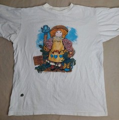 Vintage 90s Herbs Garden T Shirt Single Stitch Cottagecore Folk Art Graphic L/XL