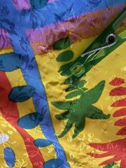 1990s Details Tropical Brocade Loungewear Dress Caftan Mumu Maxi Resort 80s VTG