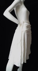 Fredericks of Hollywood VTG 70’s Rare Very Pretty Cream Color Nylon Lace Dress M