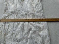 Scott McClintock dress rn 49422 white Size 8 sequin lace wedding prom vintage