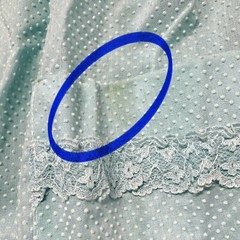 Vintage 1960s Robins Egg Blue Swiss Dot Lace Snap Housecoat