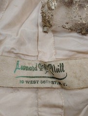 Antique Edwardian Evening Bodice Leonard O’Neill with Gold Metallic Embroidered